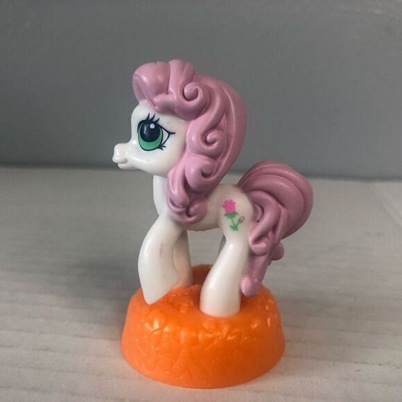 my little pony rose 2007 mcdonalds happy meal hasbro orange pink white mlp - Picture 5 of 7